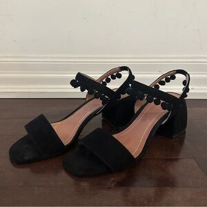 Zara Black Heel Sandals